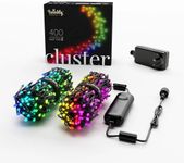 Twinkly ClAUter – 400 RGB Lights String, Black Wire, Plug Type I