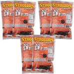 Strollo's Beef Jerky-Hot Garlic 6 Pack-1.5oz Packs- Low Sodium, Low Sugar, Low Carb, Keto Diet Friendly-Made with All Natural USA Beef, USDA Certified