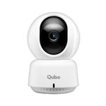 Qubo Smart 360 2K 3MP 1296p WiFi CCTV Security Camera from Hero Group | Mobile App | Two Way Talk | Night Vision | Cloud & SD Card Recording | Made in India | Alexa & OK Google | (3MP)