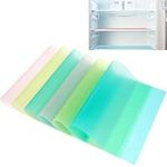 6Pcs Fridge Shelf Liner Waterproof Refrigerator Mats Non-slip Antibacterial Fridge Liners Refrigerator Pad Reusable Multipurpose Refrigerator Shelf Pads for Freezer Cupboard Cabinet Drawers 45 X 29cm