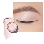 Oulac Shimmer Eyeshadow Pearl Finish| Chinffon Eyeshadow & Highlighter Duo| Waterproof & Long-Lasting| Longwear Blendable Shimmer Eye Make-up | Vegan | 06g (P06) Purity