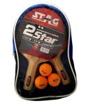 STAG Wood 2 Star Table Tennis Kit,Multicolor