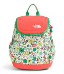 THE NORTH FACE Youth Mini Explorer Backpack, White Dune Desert Camping Print/Radiant Orange/Optic Emerald, One Size