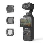 SMALLRIG Magnetic Filters Set for DJI Osmo Pocket 3, Black Mist, White Mist, CPL Multi-coating Filter and Screen Protector - 4775