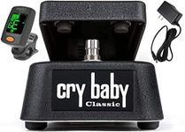 Briskdrop Dunlop GCB95F Cry Baby Classic Wah Pedal Bundle with Power Supply and Tuner