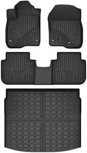 Floor Mats for Honda CR-V 2025 2024 2023 (Non Hybrid), TPE All Weather Protection Anti-Slip Automotive CRV Floor Liners & Trunk Mat Deck in Upper Position Cargo Liners Car Mats Set Accessories, Black