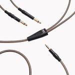 MEZE AUDIO | 2.5mm OFC Upgrade Balanced Cable for 99 Series | Silver-Plated OFC Copper | 2.5mm Male to Dual TS Mono 3.5mm Male Connector Plug | Cable Length 1.50m/4.9ft