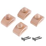 Classy Clamps Wooden Quilt Wall Hangers – 4 Small Clips (Light) and Screws for Wall Hangings - Tapestry Hangers/Quilt Hangers for Wall hangings - Quilt Clips/Wall Clips for Hanging/Quilt Racks