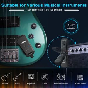 LEKATO 5.8GHz Wireless Guitar System – Transmitter & Receiver