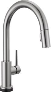 Delta Trinsic Touch Kitchen Faucet – Arctic Stainless Steel