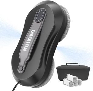 KUIKIBO Robot Laveur de Vitres 3500Pa avec Pulvérisation d'eau, Robot Nettoyeur de Vitres pour Fenêtres à Cadre ou sans Cadre, Nettoyage Automatique de Fenêtres,