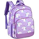 Kids backpacks,VASCHY 16in Water Resistant Backpack for Preschool/Primary/Elementary School Bookbag for Girls with Tablet Sleeve Unicorn