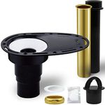 Upgrade Freestanding Tub Drain Rough-in Kit for Freestanding Bathtub, with Brass Pipe and ABS Pipe - CUPC Certification