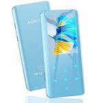 AGPTEK 32GB MP3 Player with Bluetooth 5.0, 2.4 inch Screen Lossless Sound Music Player with Speaker Portable Digital Audio Player Supports FM Radio, Recordings, Supports up to 128GB (Blue)