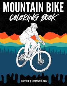 Mountain Bike Coloring Book for Kids & Adults Who Ride: 32 Realistic Mountain Biking Designs to Unleash Your Creativity