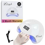 Liru Sun U V 3-in-1 Gel Nail Polish Uv Light Lamp, Nail Dryer Machine, And Nail Paint Dryer Machine - Professional Salon-quality Results At Home White Uv Lamp For Nails Art (Liru White UV Nail Lamp)