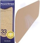 Niveus PowerStrips - Dentist Developed Latex-Free Therapeutic Tape with Strong Adhesion and Breathable Cotton – Gentle Skin Tape for Comfort & Support - for Men and Women (Tan, 33 Strips)