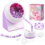 Tilhumt Clay Bead Spinner, Electric Bead Spinner for Jewelry Making, Automatic Bead Bowl with 1 Thread and 2 Needles for Making Bracelets, Necklaces, DIY Crafts (Patent Protection)