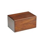 EARTHLY HOME Wooden Urn Box for Human Ashes, Cremation Funeral Urns Box, Plain Decorative Urns, Pet Memorial Urns for Cats & Adult, Keepsake Burial Ash Box (Medium)