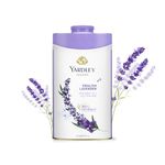 Yardley London English Lavender Perfumed Talc/ Powder for Women with Calcium, Carbonate, Magnisium, Carbonate, Fragrance, Dipropylene Glycol, Calcium, Silicate, Triclosan(Deo Factor), Pack of 1, 100g