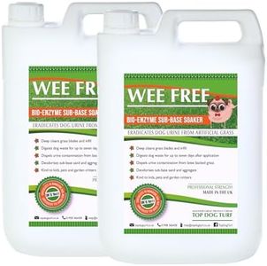 WEE FREE Artificial Grass Cleaner and Pet Odour Eliminator for Dog Urine - Neutraliser and Deodoriser for Dog Wee on Astro Turf and Fake Lawns. Safe and Friendly for Dogs and Animals.