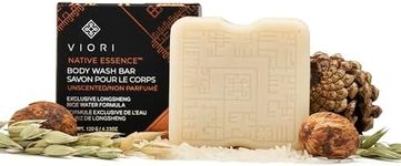 Viori Native Essence Body Wash Bar -120 Gram Unscented - Body Soap Bar with Handcrafted Longsheng Rice Water & Natural Ingredients - Sulfate-free, Paraben-free, Cruelty-free, 100% Vegan, Zero-Waste