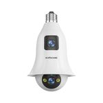 Hixecure 3MP Dual Lens Bulb WiFi Camera –Motion Detection, Night Vision, 2-Way Audio, Easy Installation | Support Cloud Storage |Pan & Tilt | Two Way Audio | 10X Digital Zoom