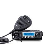 Midland M-MINI USB CB Radio - Multistandard Mini CB Radio with USB Socket - 40 AM/FM Channels, Multiband, Double Squelch Mode, Removable Microphone - Easy Installation