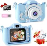 Kids Camera, 1080P HD 2.0 Inch Screen Kids Digital Camera with 32GB Card and Reader, Selfie Childrens Camera for Kids Age 3-12 Years Old Boys and Girls Birthday Christmas Kids Toy