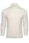 Xact Mens Turtle Neck Cotton Jumper (Winter White) L