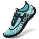 Steppli Aqua Swimming Water Shoes Beach Swim Pool Weitsuit Lightweight Shoes for Men Women Turquoise EU39=UK6.5