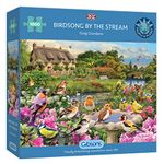 Birdsong by the Stream | 1000 Piece Jigsaw Puzzle | British Garden Birds | Sustainable Jigsaw Puzzle for Adults | Premium 100% Recycled Board | Great Gift for Adults | Gibsons Games