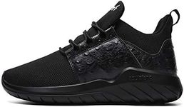 Kids Black Running Shoes Boys Fashion Sneakers Girls' Athletic Tennis Workout Runner Shoes Little Kid 1.5