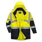 Portwest Hi-Vis 2-Tone Breathable Jacket, Size: M, Colour: Yellow/Navy, S760YNRM