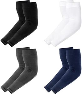 UV Sun Protection Compression Arm Sleeves for Men Women Youth, Cooling Athletic Sports Sleeve for Football, Golf, Basketball