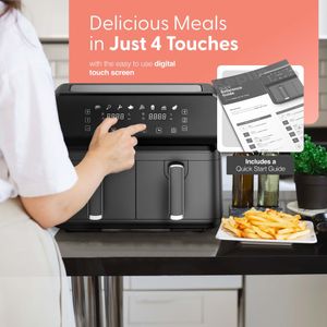 Keplin 9L Dual Zone Air Fryer – Large Capacity, Healthy Cooking