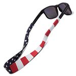 Gunjovi Neoprene Sunglass Strap-Floating Glasses Strap Eyewear Retainer For Men Women And Kids, American Flag, Standard