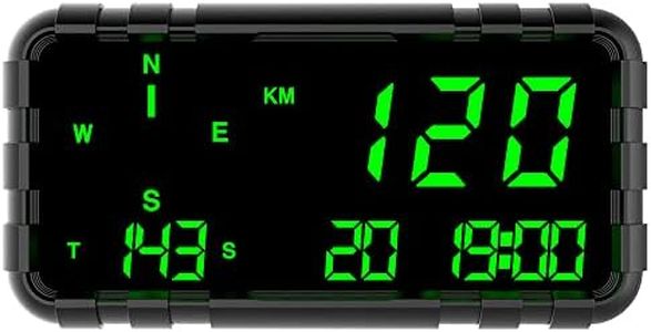Kingneed C3012 HUD Speedometer Odometer Compass Head Up Display GPS Digital Display Big Fonts Univsersal for All Cars Truck Bus Vehicles New