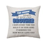 Aconesong Best Brother Gifts Cushion Cover for Brother Birthday Gifts, To My Brother Gifts from Sister Brother Home Decoration Keepsake for Brother Christmas Father's Day Graduation Party (Brother)