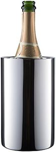 Enoluxe Wine Chiller Bucket - Champagne Bucket - Elegant White Wine Bucket or Champagne Chiller for All 750 ml Bottles - Insulated Wine Cooler Bucket to Keep Wine Cold (Stainless Steel)