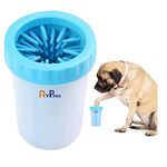 RvPaws Dog Paw Cleaner, Dog Paw Washer Cup, 2 in 1 Portable Silicone Pet Cleaning Brush Feet Cleaner for Dogs Grooming with Muddy Paw,Dog Foot Cleaner for Large Dog, Pet Gifts for Dogs Owners (Small)