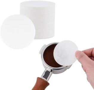 watchget Espresso Paper Filter 58mm, Disposable Coffee Filter Paper Espresso Filter Puck Screen Portafilter Paper Compatible with 58mm Portafilters Baskets Espresso Coffee Maker, 500 Pieces