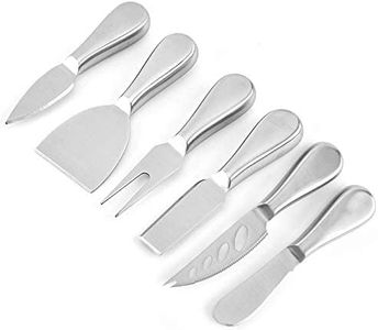 Stainless Steel Cheese Tool Set - 6 Piece Cheese Knife Set - Cut, Spread, Shave and Serve All Your Favorite Cheeses