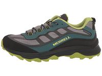 Merrell Unisex Kids Moab Speed Low Wtrpf Hiking Shoe, Deep Green Black, 1 UK