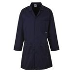 Portwest 2852 Standard Lab Coat Hard Wearing Workwear Lab Coat Navy, Large