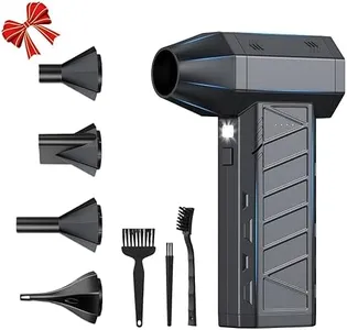 Sandrem Compressed Air Duster-100000RPG Electric Air Duster with Brushless Motor with 4-Gear Turbo Fan,Dust Blower for Computer, Keyboard, Outdoor, House and Car（CL02MAX）