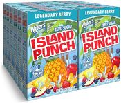 Wyler’s Light Island Punch Singles To Go, Legendary Berry, 10-Count per Box (12 Pack) – Low Calorie Powdered Drink Mixes, Caffeine Free, Gluten Free, and Zero Sugar, 120 Total Powder Packets