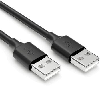 CABLEPELADO Cable USB 2.0 Super Speed | Cable USB Datos Tipo A Macho Macho | Velocidad hasta 480 Mbps para Ordenador, TV Box, HDD Externo, Base de Ventilación, Hub USB, Raspberry Pi | Negro | 5 Metros