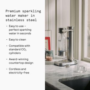 Aarke Carbonator 3 Sparkling Water Maker – Stainless Steel