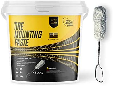 Bright Knight Supplies Tire Mounting Paste & Lube – Easy Application, No Rim Damage – Eco-Safe Compound + Pro Swab – Works on ATV, Motorcycle, Truck, Car